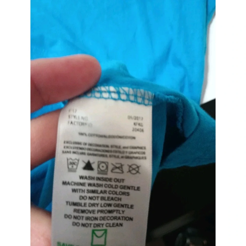 Carolina Panthers Womens Shirt Large Majestic NFL Football Gameday Notch Neck L
